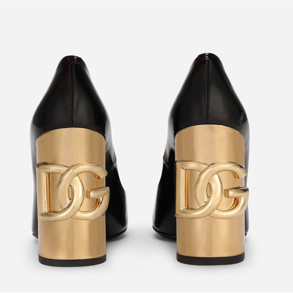 Dolce&Gabbana Jackie 105mm patent leather pumps